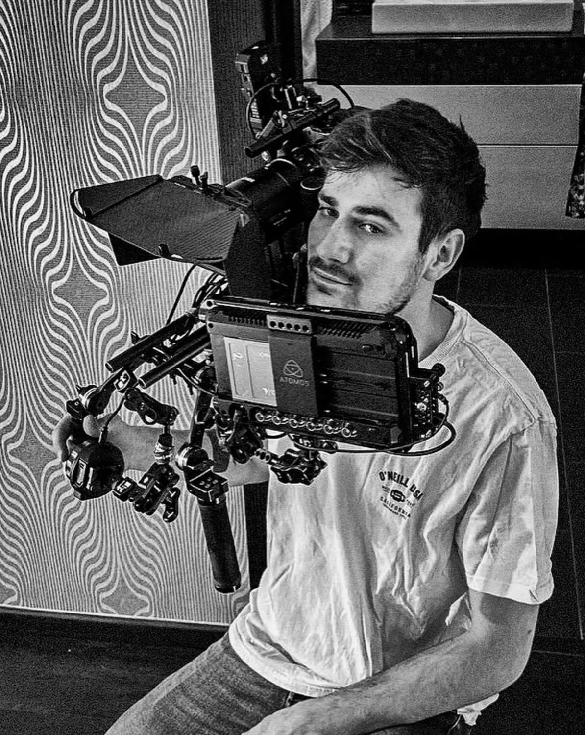 Tomas Berka behind the camera - on set