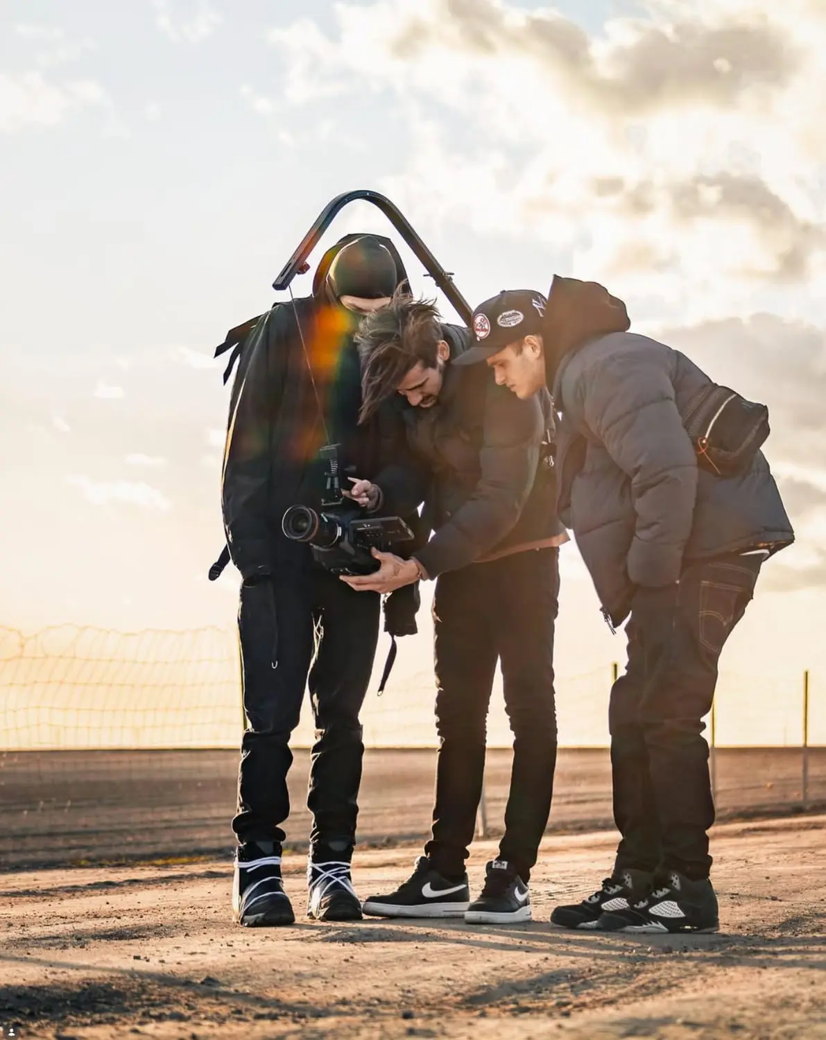 Tomas Berka behind the camera - on set